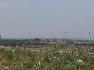 <strong>View of airport from Corvera gates, control tower in the distance, lower middle of picture</strong> <br /><em> Corvera Golf And Country Club community, taken on 13 March 2010 by Anjinsan</em>